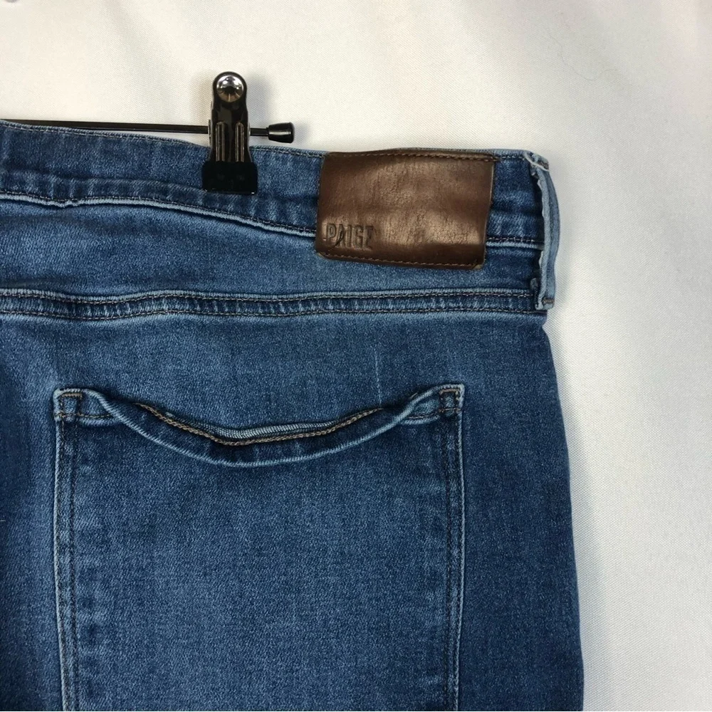 Paige‎ Normandie Dark Blue Wash Straight Leg Jeans 40